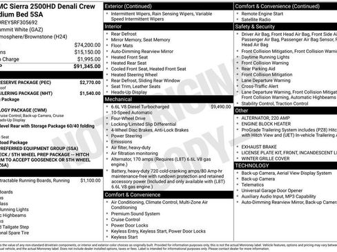 Used 2024 GMC Sierra 2500 Denali w/ Denali Reserve Package AWD/4WD image 2