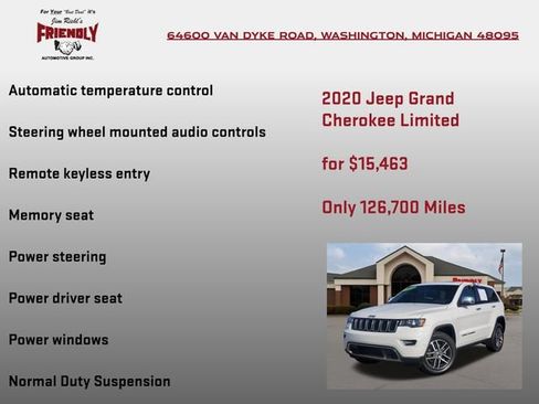 Used 2020 Jeep Grand Cherokee Limited AWD/4WD image 15
