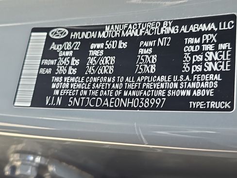 Used 2022 Hyundai Santa Cruz SEL w/ Activity Package AWD/4WD image 33