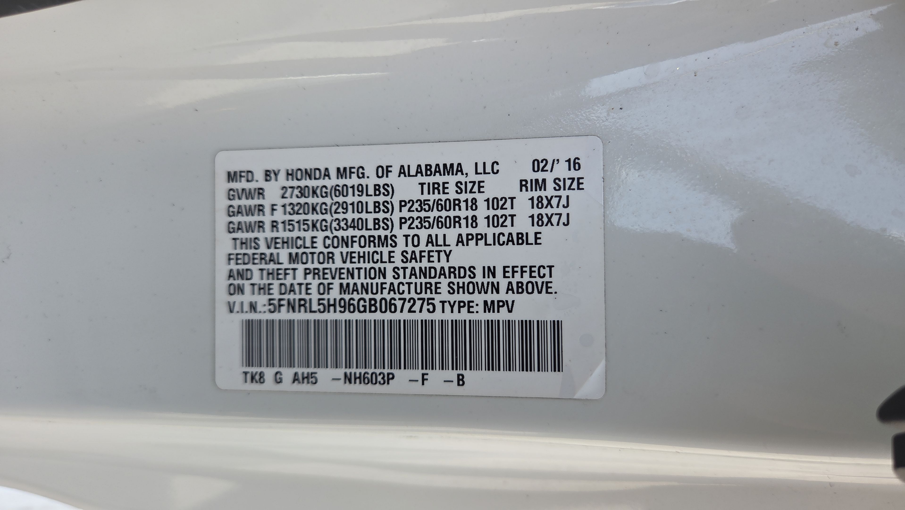 Used 2016 Honda Odyssey Touring Elite image 21