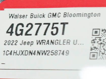 Used 2022 Jeep Wrangler Unlimited Sport AWD/4WD image 28