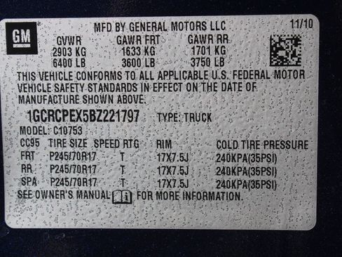 Used 2011 Chevrolet Silverado 1500 W/T w/ LS Package RWD image 26