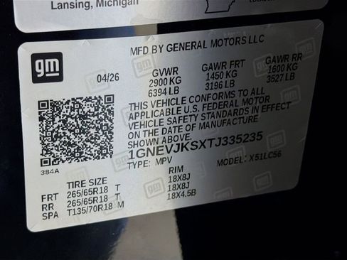 New 2026 Chevrolet Traverse Z71 w/ LPO, Floor Liner Package AWD/4WD image 29
