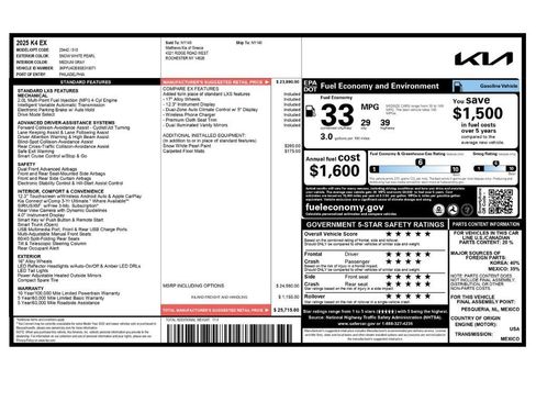 Used 2025 Kia K4 EX FWD image 2