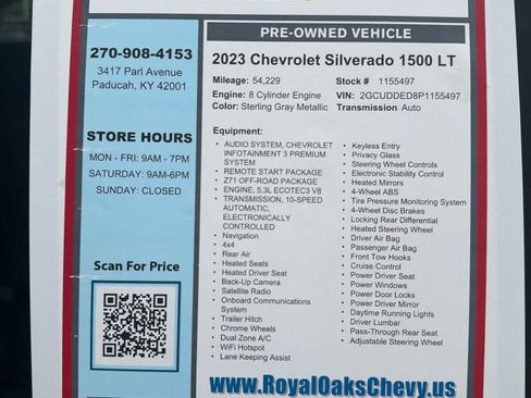 Used 2023 Chevrolet Silverado 1500 LT w/ Z71 Off-Road Package AWD/4WD image 31