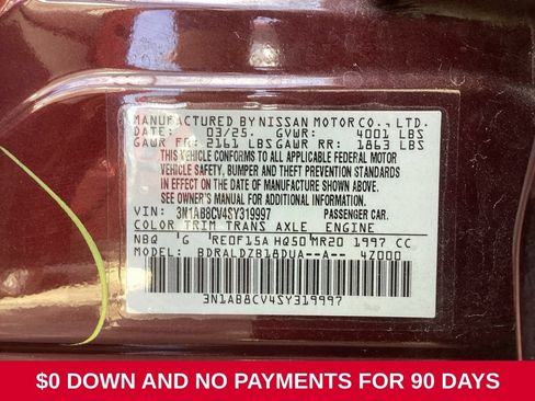 Used 2025 Nissan Sentra SV FWD image 9