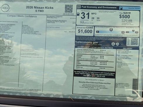 New 2026 Nissan Kicks S FWD image 16