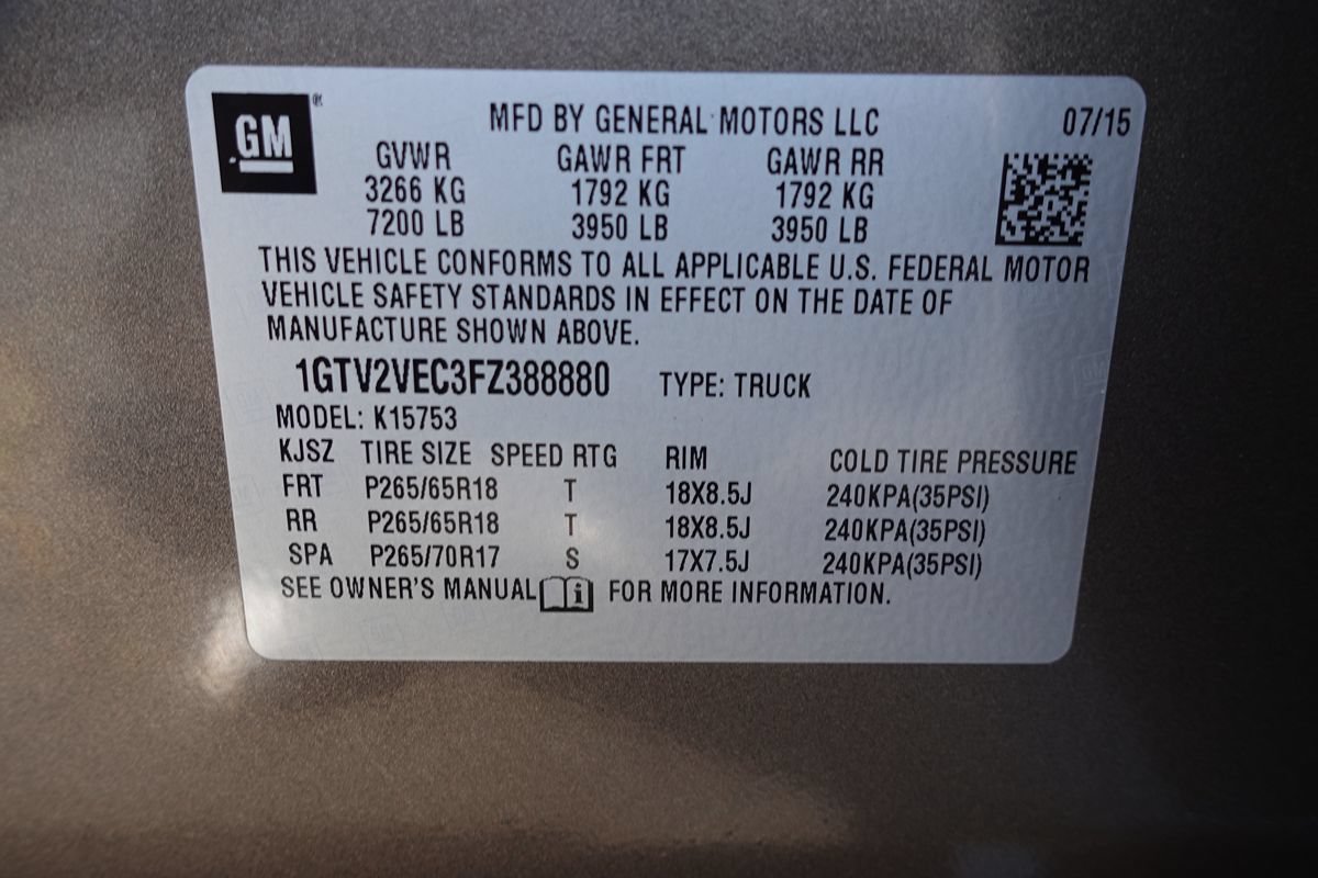 Used 2015 GMC Sierra 1500 SLT AWD/4WD image 14