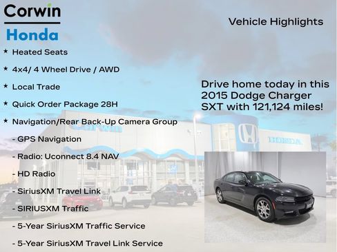 Used 2015 Dodge Charger SXT w/ Rallye Group AWD/4WD image 6