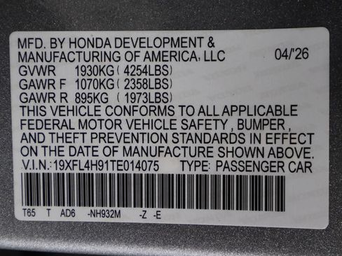 Used 2026 Honda Civic Sport Touring image 44
