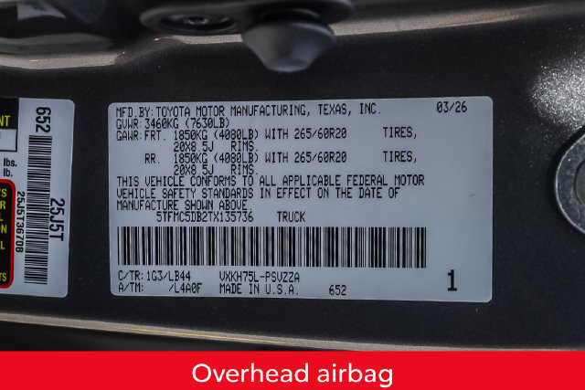 Used 2026 Toyota Tundra 1794 Edition w/ TRD Off-Road Package AWD/4WD image 34
