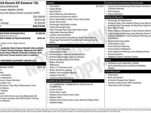 Certified 2023 Buick Encore GX Essence w/ Experience Buick Package AWD/4WD image 2