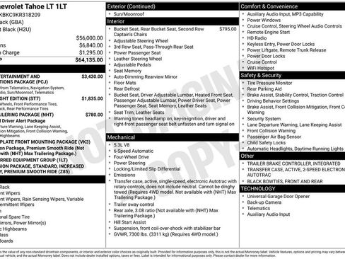 Used 2019 Chevrolet Tahoe LT AWD/4WD image 2