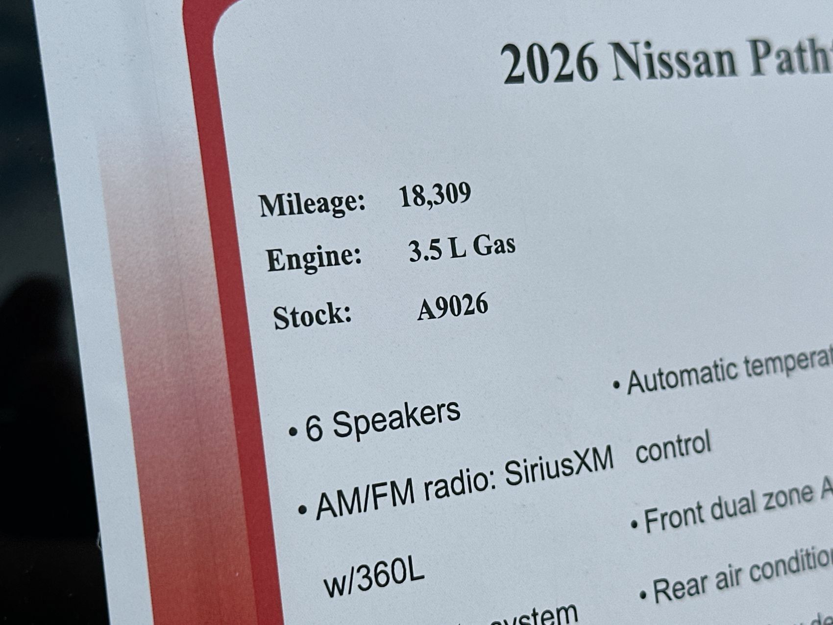 Used 2026 Nissan Pathfinder Rock Creek AWD/4WD image 25