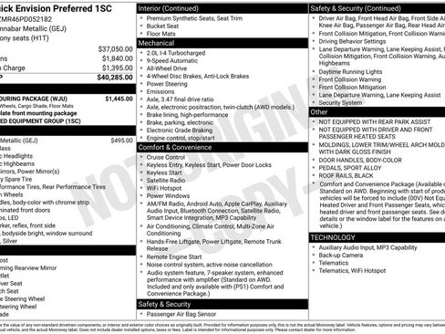 Certified 2023 Buick Envision Preferred w/ Sport Touring Package AWD/4WD image 4