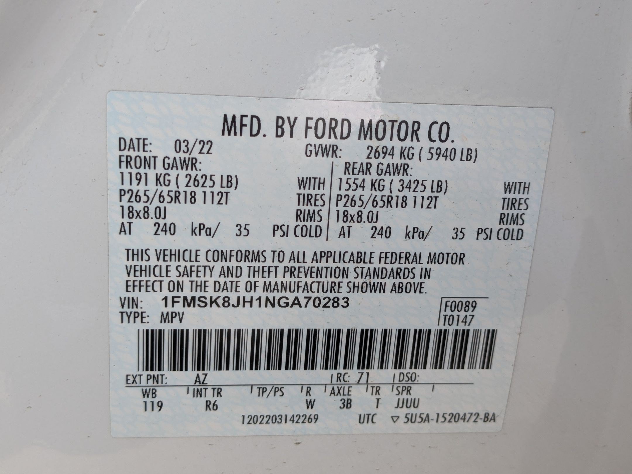 Used 2022 Ford Explorer Timberline AWD/4WD image 35