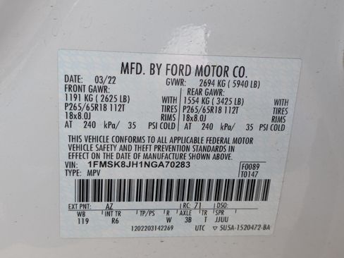 Used 2022 Ford Explorer Timberline AWD/4WD image 35