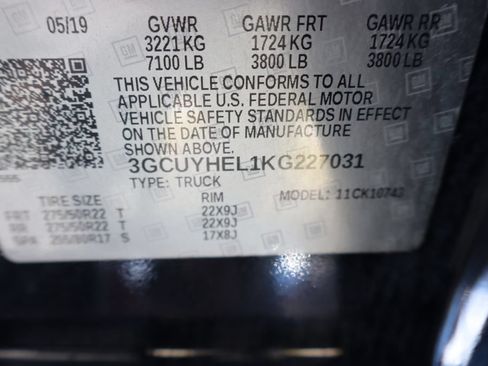 Used 2019 Chevrolet Silverado 1500 High Country AWD/4WD image 39