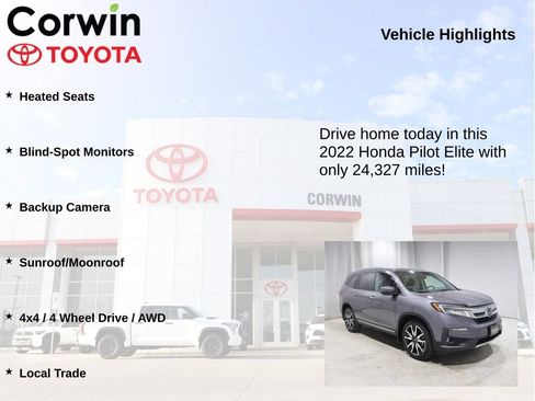 Used 2022 Honda Pilot Elite image 6