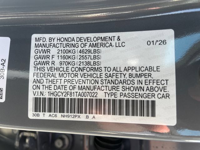New 2026 Honda Accord Touring image 17