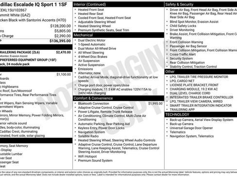 Used 2025 Cadillac Escalade IQ Sport 1 w/ Smart Trailering package image 50