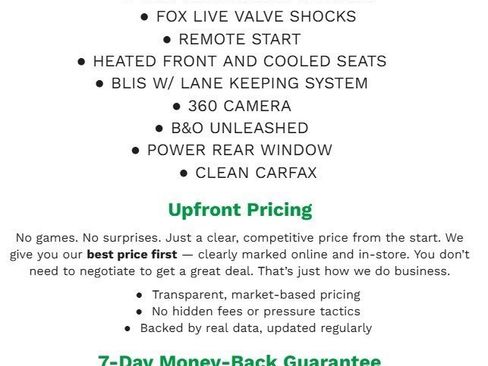 Certified 2022 Ford F150 Raptor w/ Equipment Group 801A High image 2