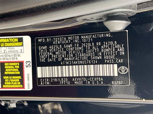 Used 2022 Toyota Camry XSE w/ Navigation Upgrade Package FWD image 33