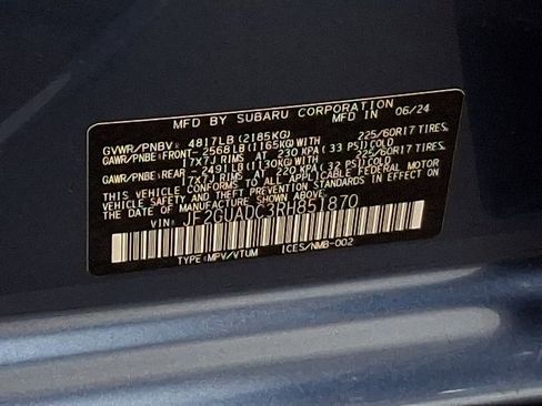 Certified 2024 Subaru Crosstrek 2.0i Premium image 27