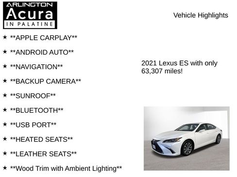 Used 2021 Lexus ES 300h w/ Premium Package image 7