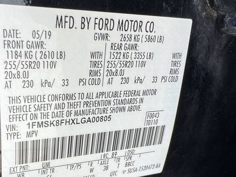 Used 2020 Ford Explorer Limited AWD/4WD image 33