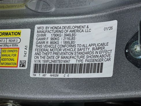 New 2026 Honda Civic Sport image 23