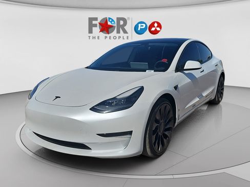 Used 2021 Tesla Model 3 Performance AWD/4WD image 1