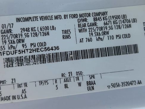 Used 2017 Ford F550 4x4 Regular Cab Super Duty image 81