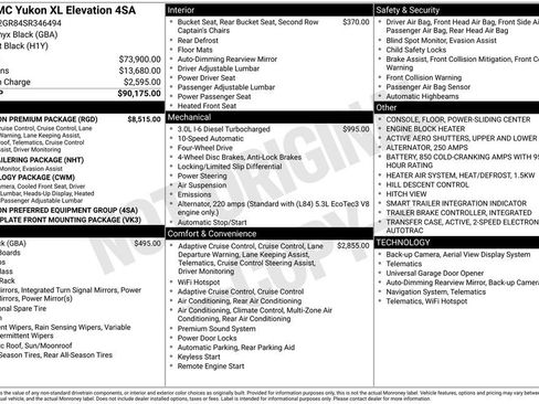 Used 2025 GMC Yukon XL Elevation w/ Elevation Premium Package image 2