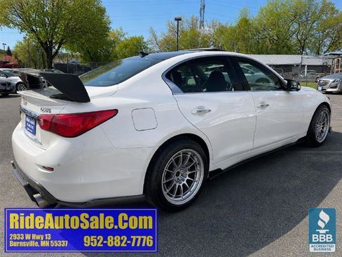 Used 2016 INFINITI Q50 Red Sport 400 AWD/4WD image 4