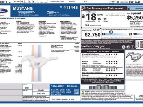 New 2026 Ford Mustang GT Premium w/ GT Performance Package RWD image 23