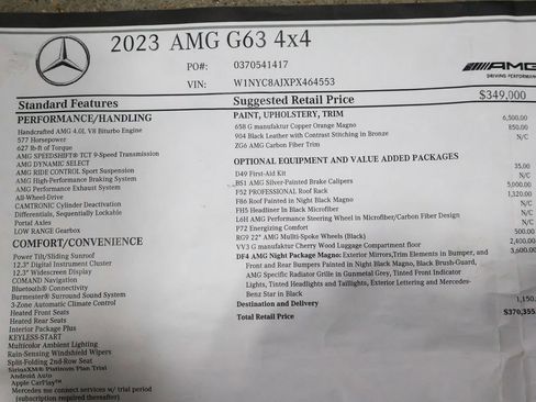 Used 2023 Mercedes-Benz G 63 AMG Squared image 61