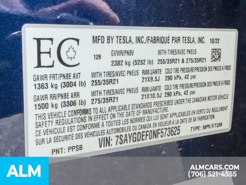 Used 2022 Tesla Model Y Performance AWD/4WD image 9