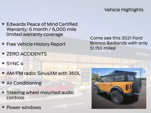 Used 2021 Ford Bronco Badlands AWD/4WD image 11