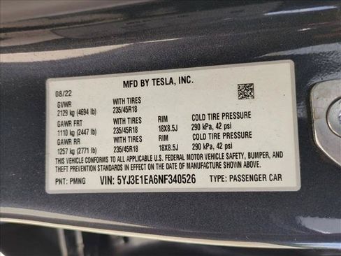 Used 2022 Tesla Model 3 Standard Range RWD image 15