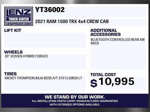 Used 2021 RAM 1500 TRX w/ TRX Level 2 Equipment Group AWD/4WD image 2
