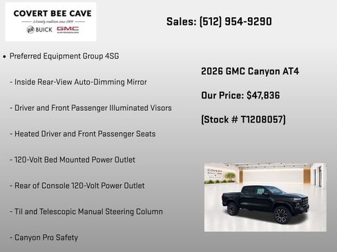 New 2026 GMC Canyon AT4 w/ Nightfall Essentials Package AWD/4WD image 14