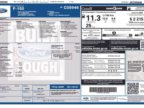 Certified 2018 Ford F150 Lariat w/ Equipment Group 502A Luxury AWD/4WD image 13