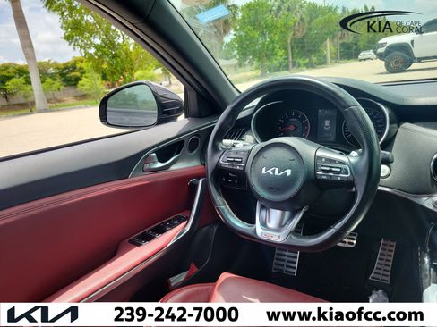 Certified 2022 Kia Stinger GT1 w/ Red Interior Color Package RWD image 19