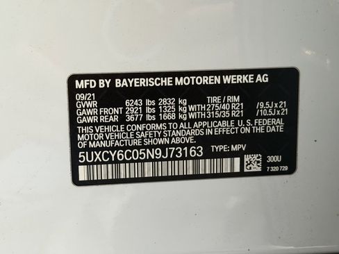 Used 2022 BMW X6 xDrive40i w/ M Sport Package image 54
