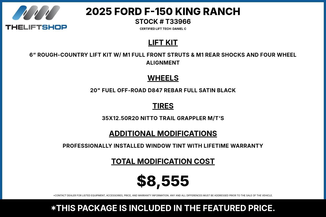 Used 2025 Ford F150 King Ranch w/ FX4 Off-Road Package AWD/4WD image 2