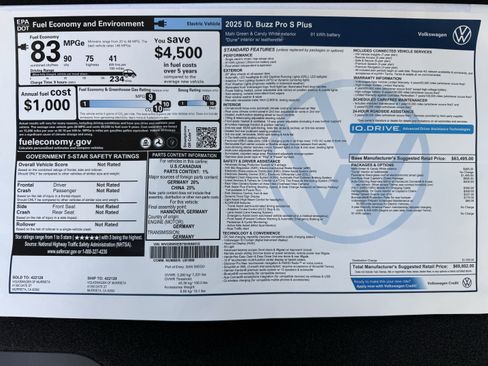 New 2025 Volkswagen ID. Buzz Pro S Plus image 3