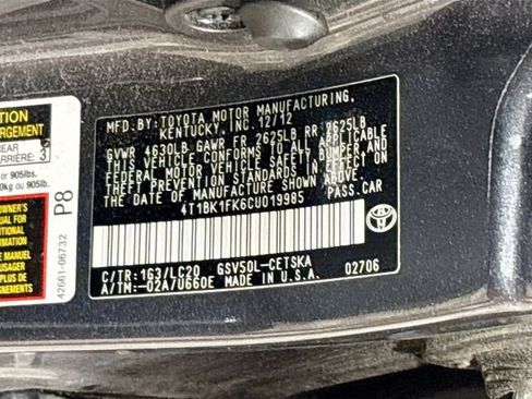Used 2012 Toyota Camry SE w/ Leather Pkg FWD image 21