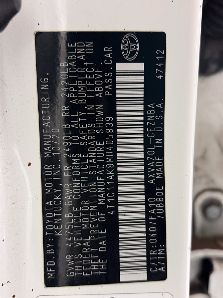 Used 2021 Toyota Camry LE FWD image 9