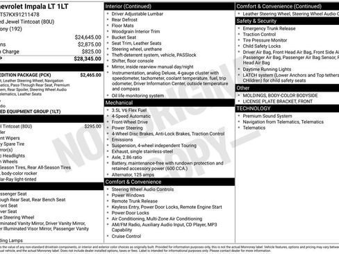 Used 2009 Chevrolet Impala LT w/ Luxury Edition Package FWD image 2